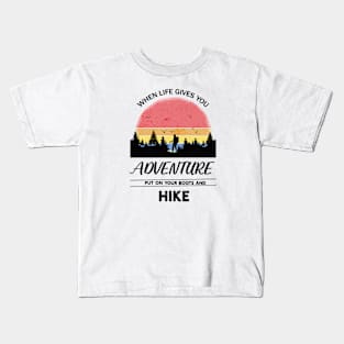 Adventure Hiker Artwork Kids T-Shirt